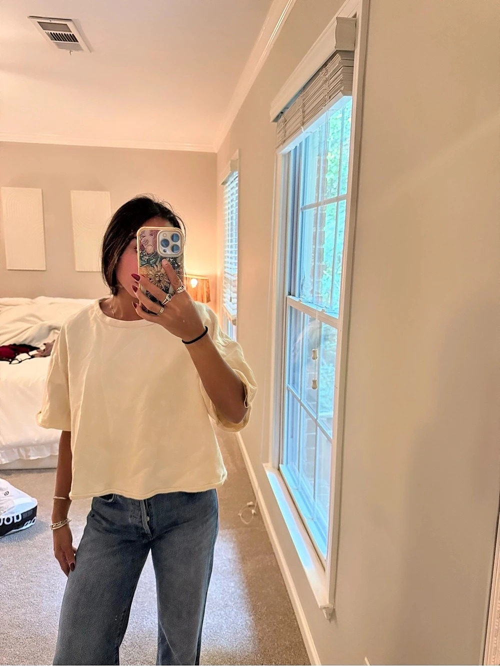 Princess Polly Short Sleeve Tee in Cream